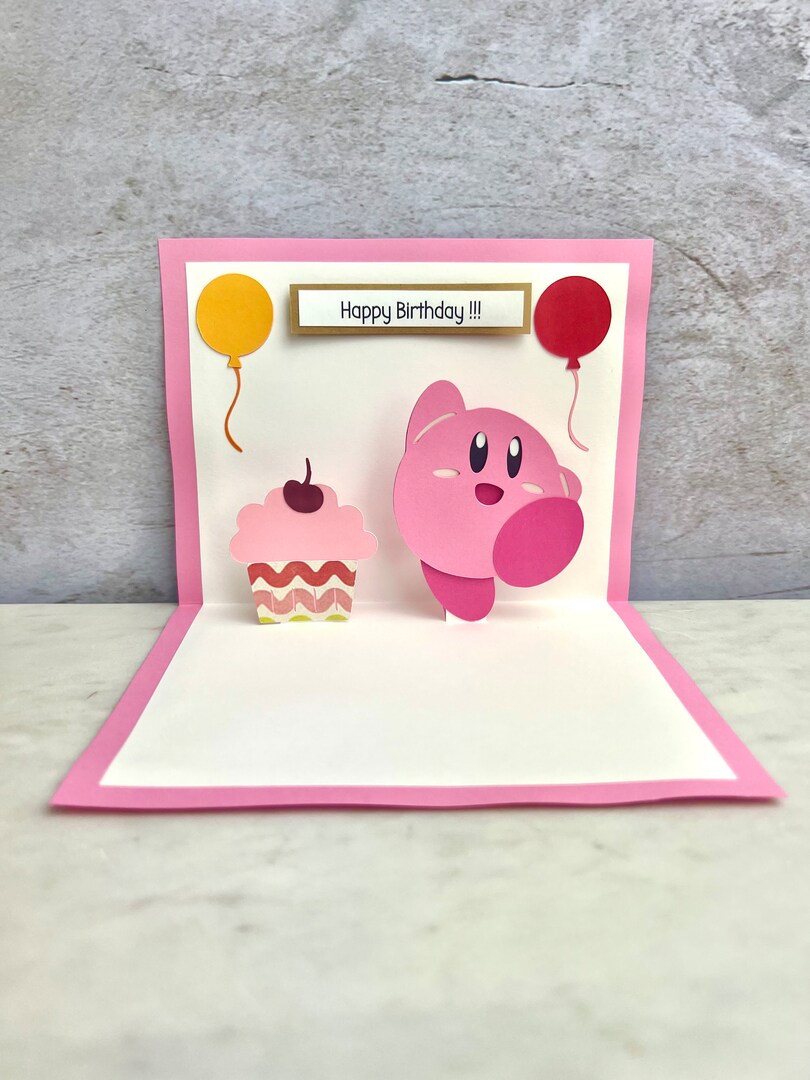 Pop Up Kirby Birthday Card - Kirby Birthday Card | MakerPlace by Michaels pop-up-kirby-birthday-card-kirby-birthday-card-makerplace-by-michaels